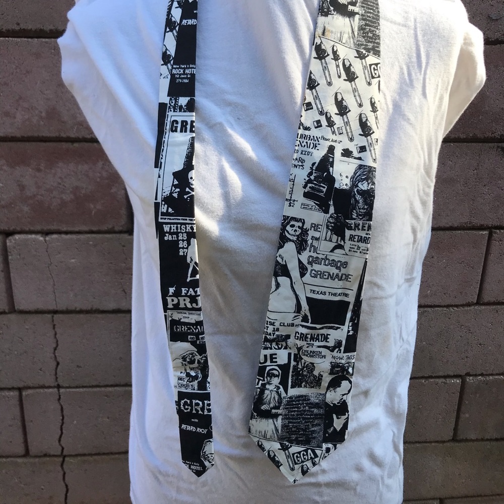 Punk Rock Grenade Tie